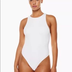 White seamless bodysuit